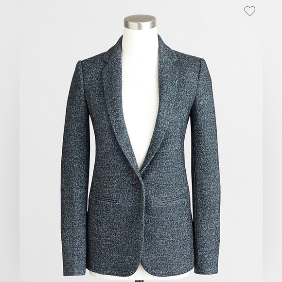 J.Crew Speckled tweed blazer Sz 8 - Picture 1 of 9